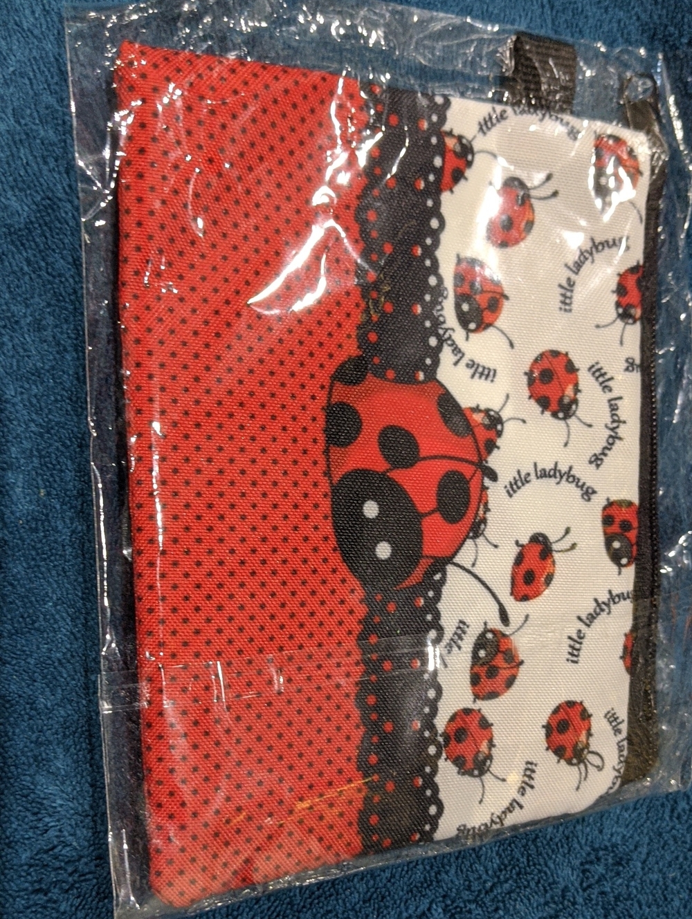 Kids Red Ladybug Zip Wallet - Cute Little Ladybug Design